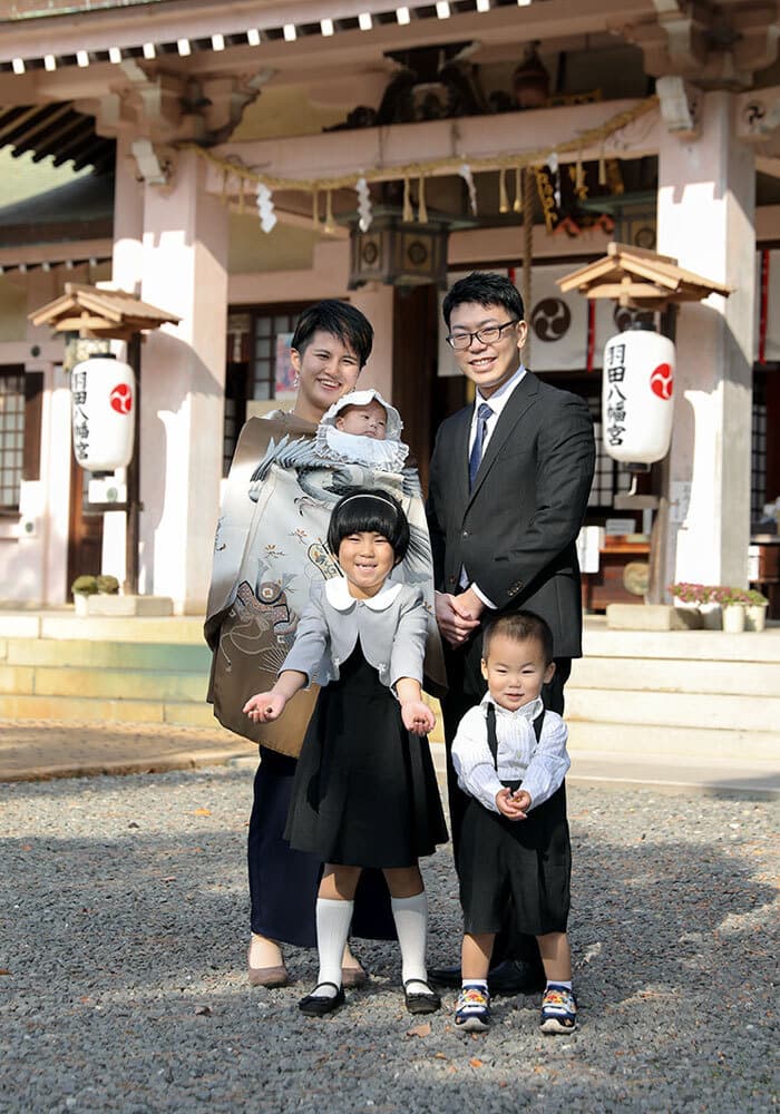 羽田八幡宮のお宮参り出張撮影