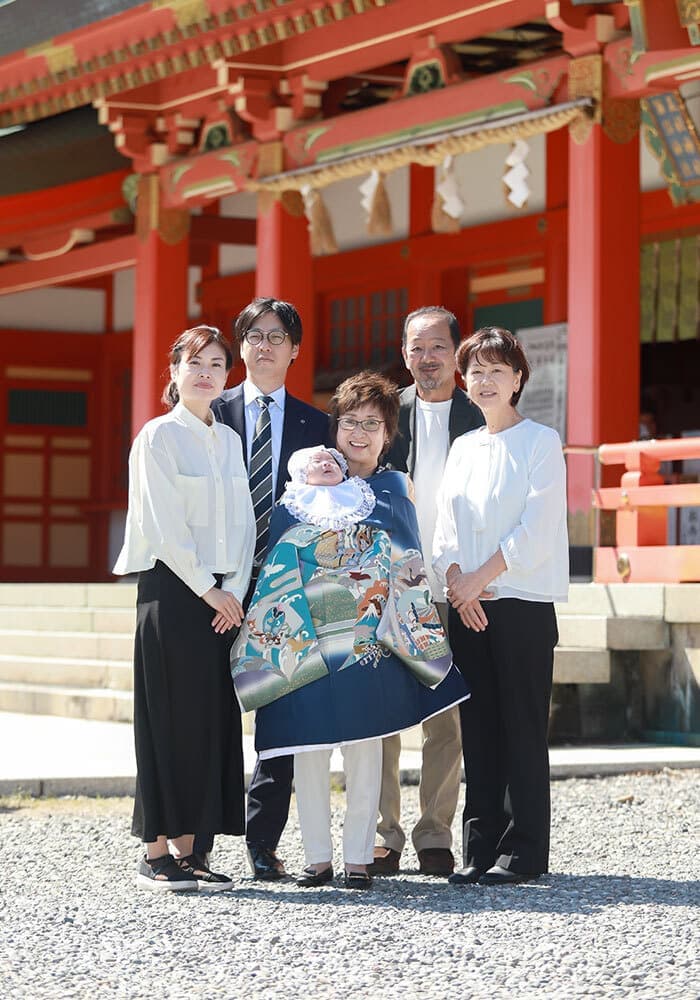 五社神社と諏訪神社のお宮参り出張撮影