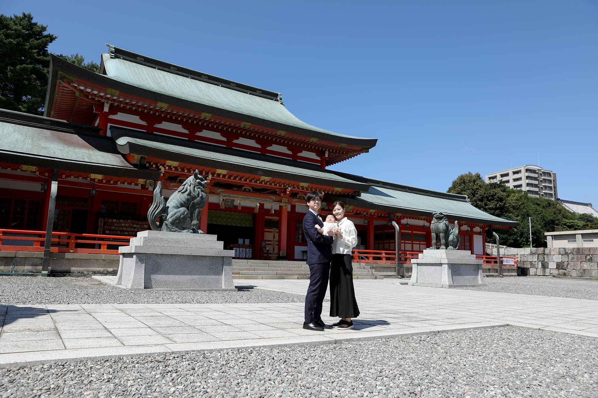 五社神社と諏訪神社のお宮参り出張撮影
