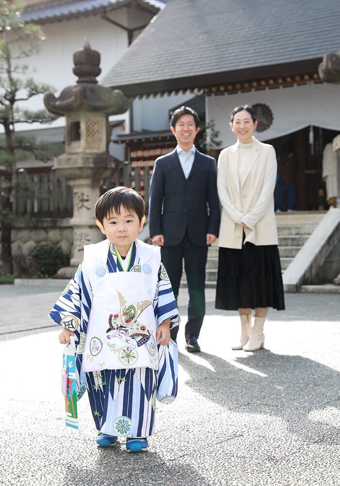 名古屋市の塩竈神社の七五三出張撮影