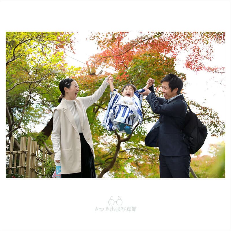 名古屋市の塩竈神社の七五三出張撮影