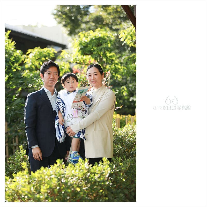 名古屋市の塩竈神社の七五三出張撮影