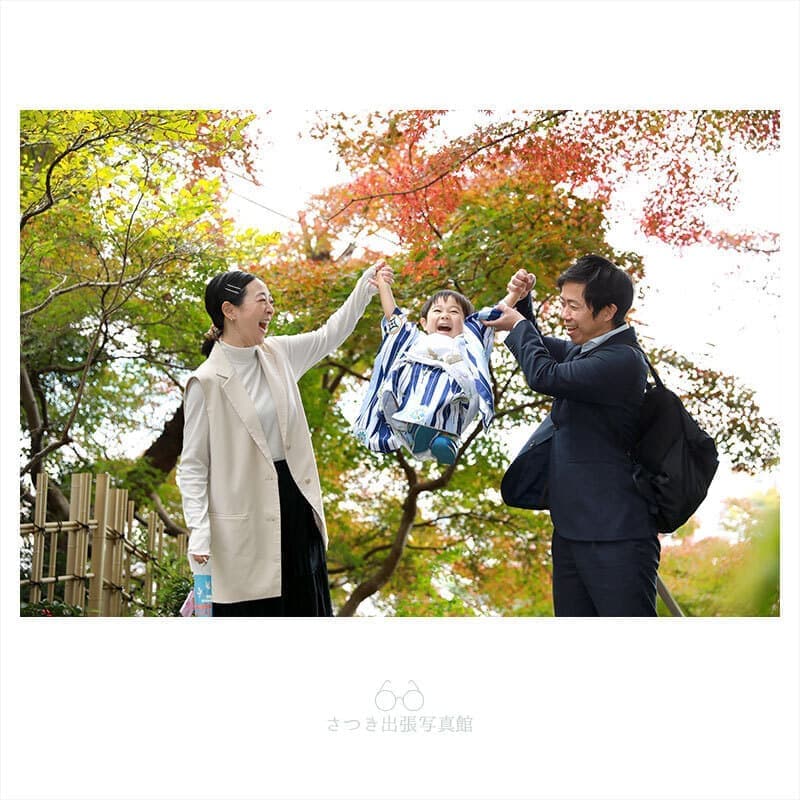 名古屋市の塩竈神社の七五三出張撮影