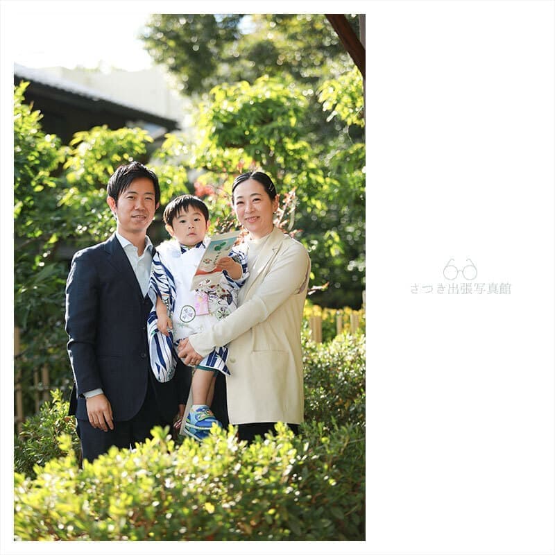 名古屋市の塩竈神社の七五三出張撮影