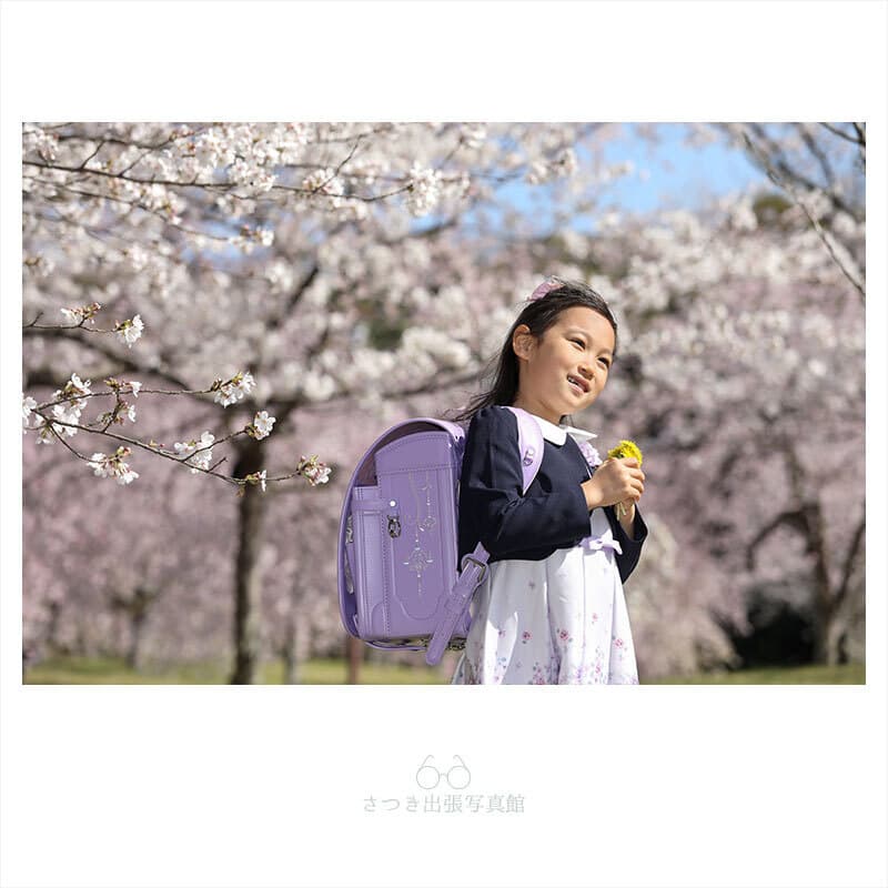 入学記念の家族写真