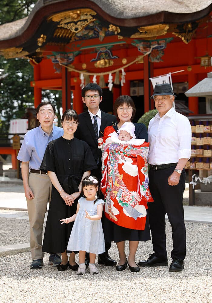 五社神社お宮参り出張撮影